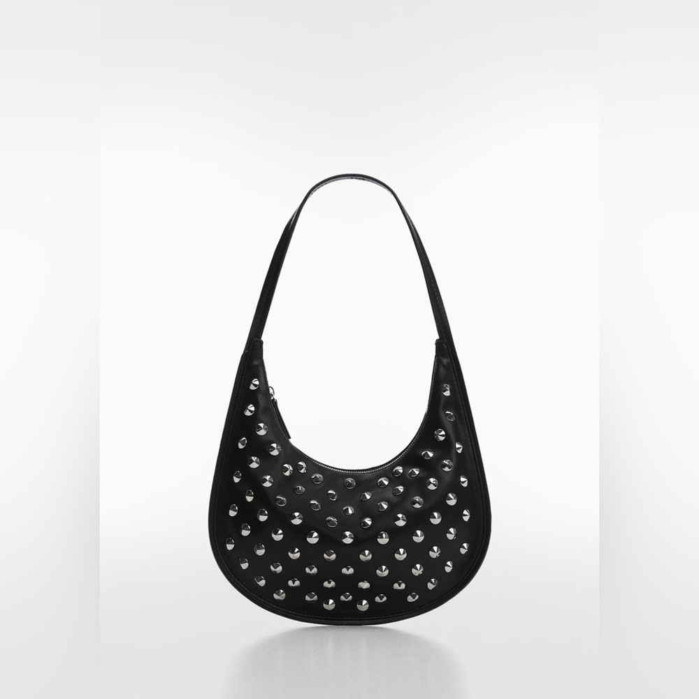 NEW Mango Studded Shoulder Bag